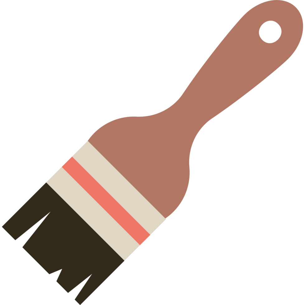 A paint brush isolated illustration png
