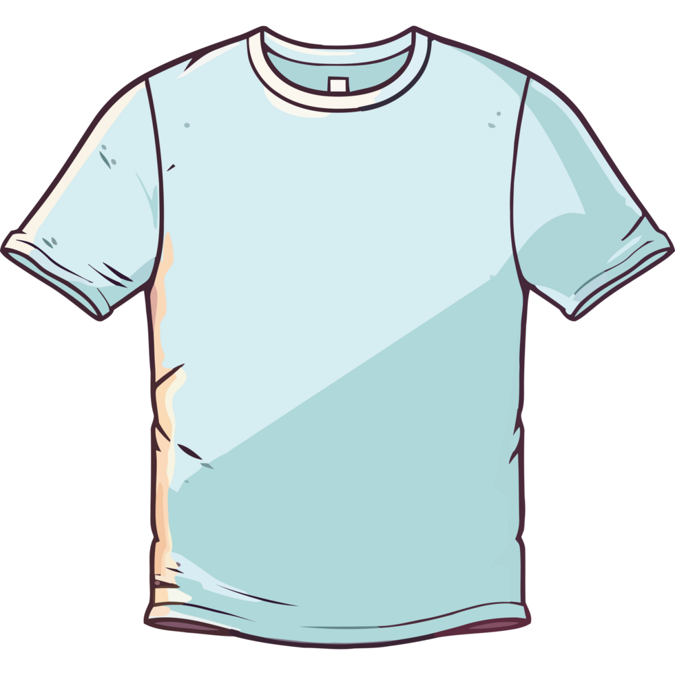 Modern fashion illustration of men shirt png