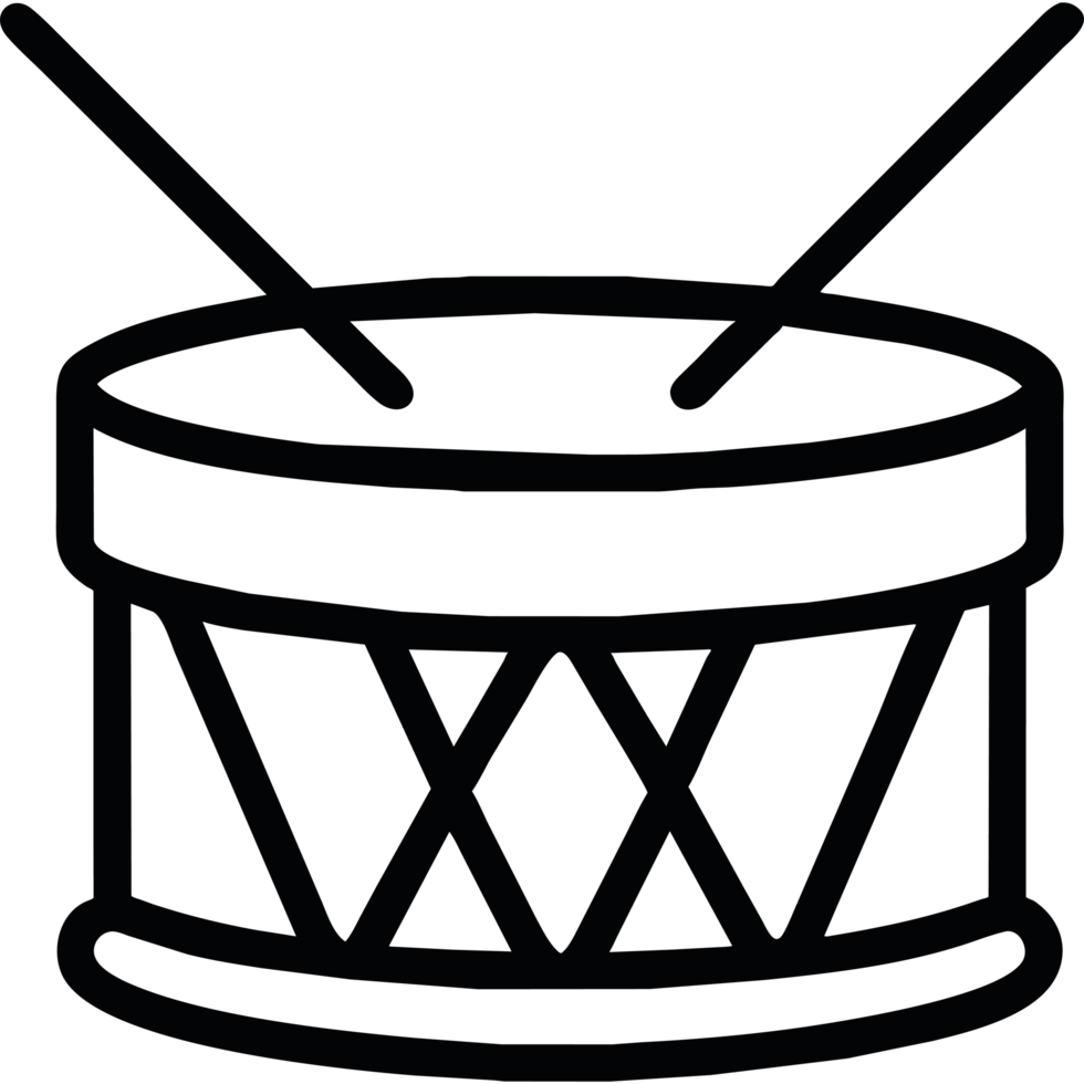 drum icon design isolated png