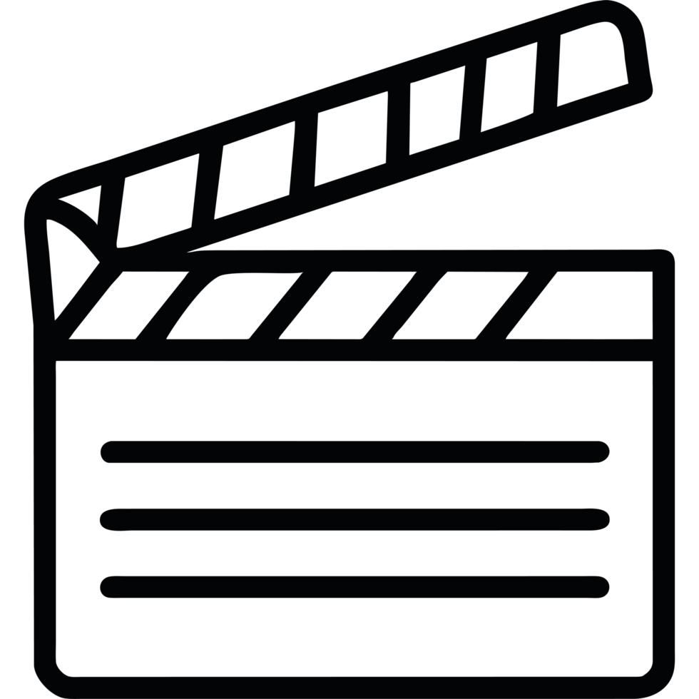 Clapperboard icon isolated design png