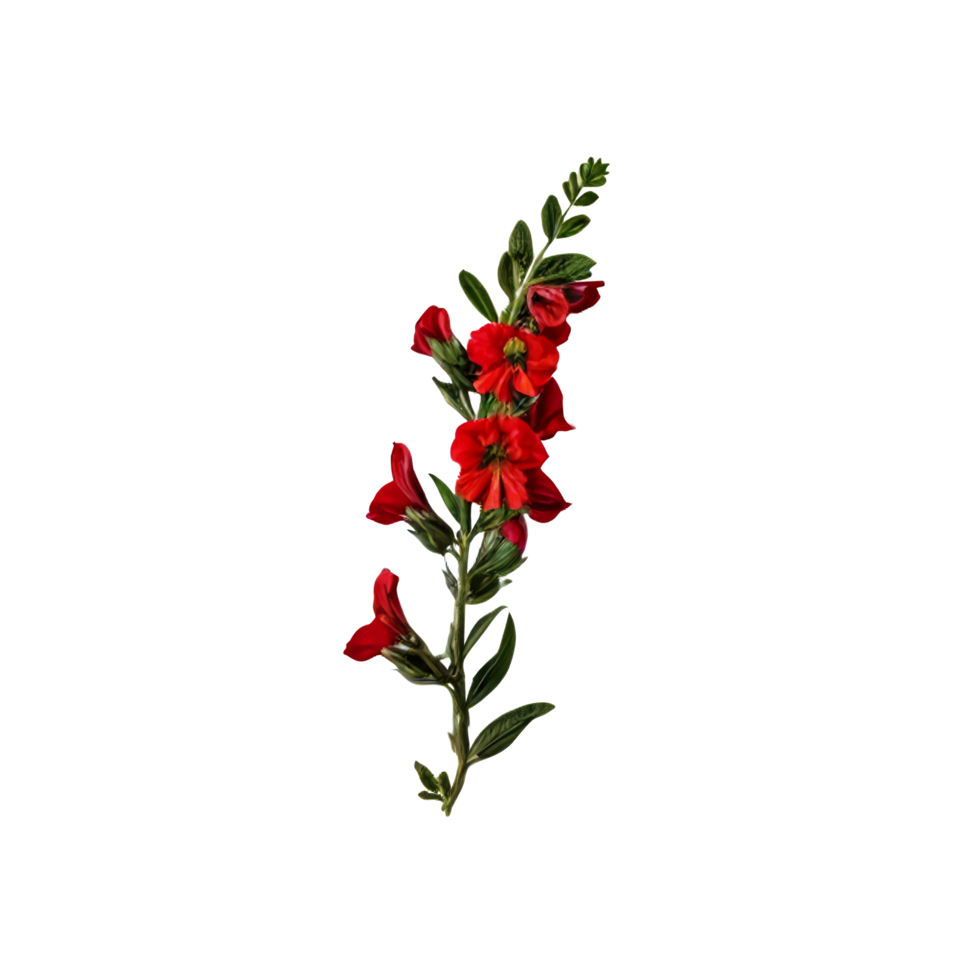 Red flowers on a black background png