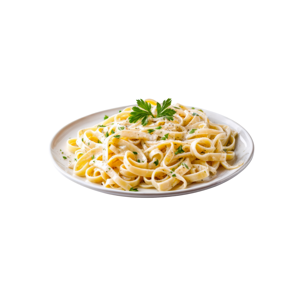 Pasta with parmesan cheese on a white plate png