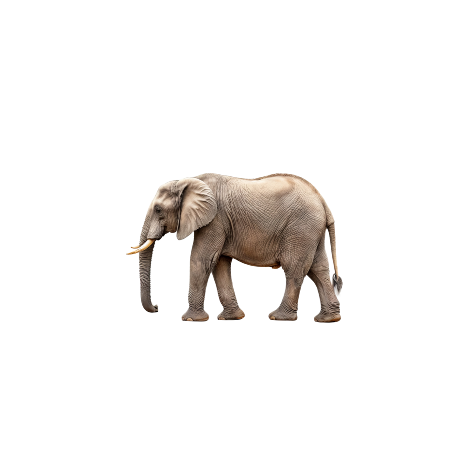 An elephant walking on a black background png