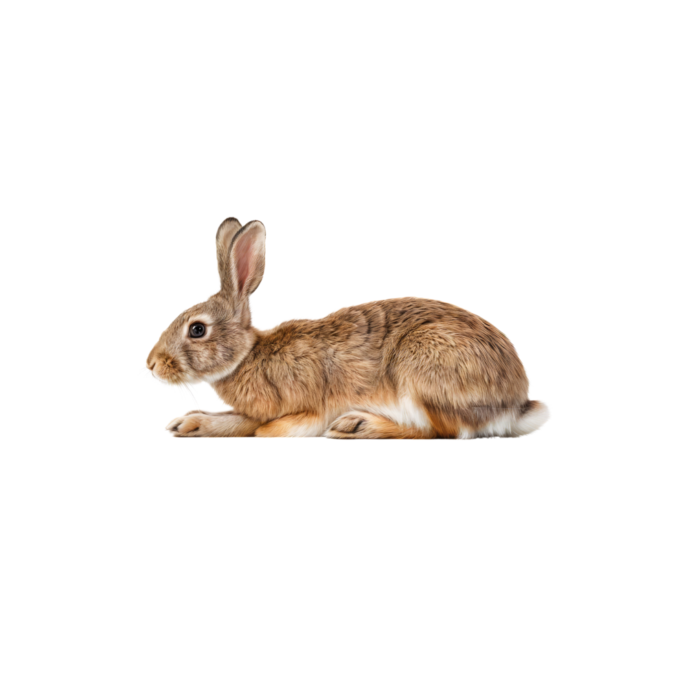 A rabbit is sitting on a black background png