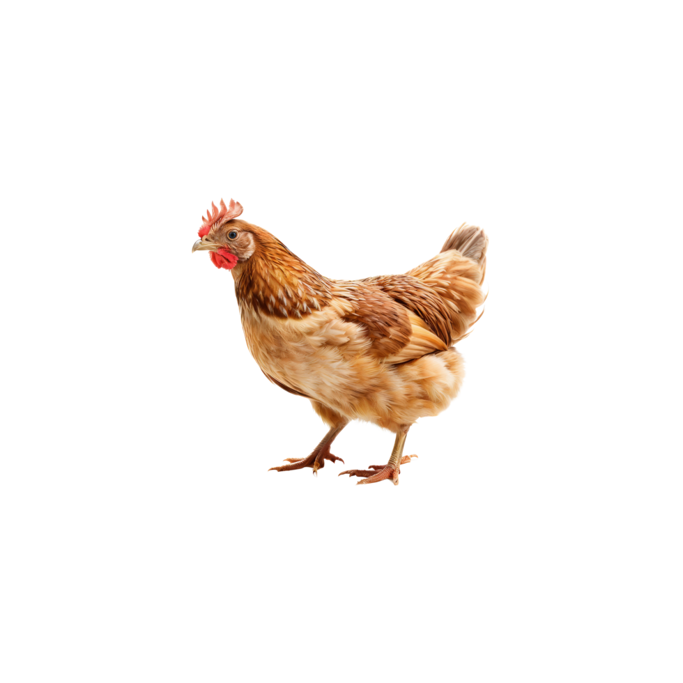 A chicken is standing on a black background png