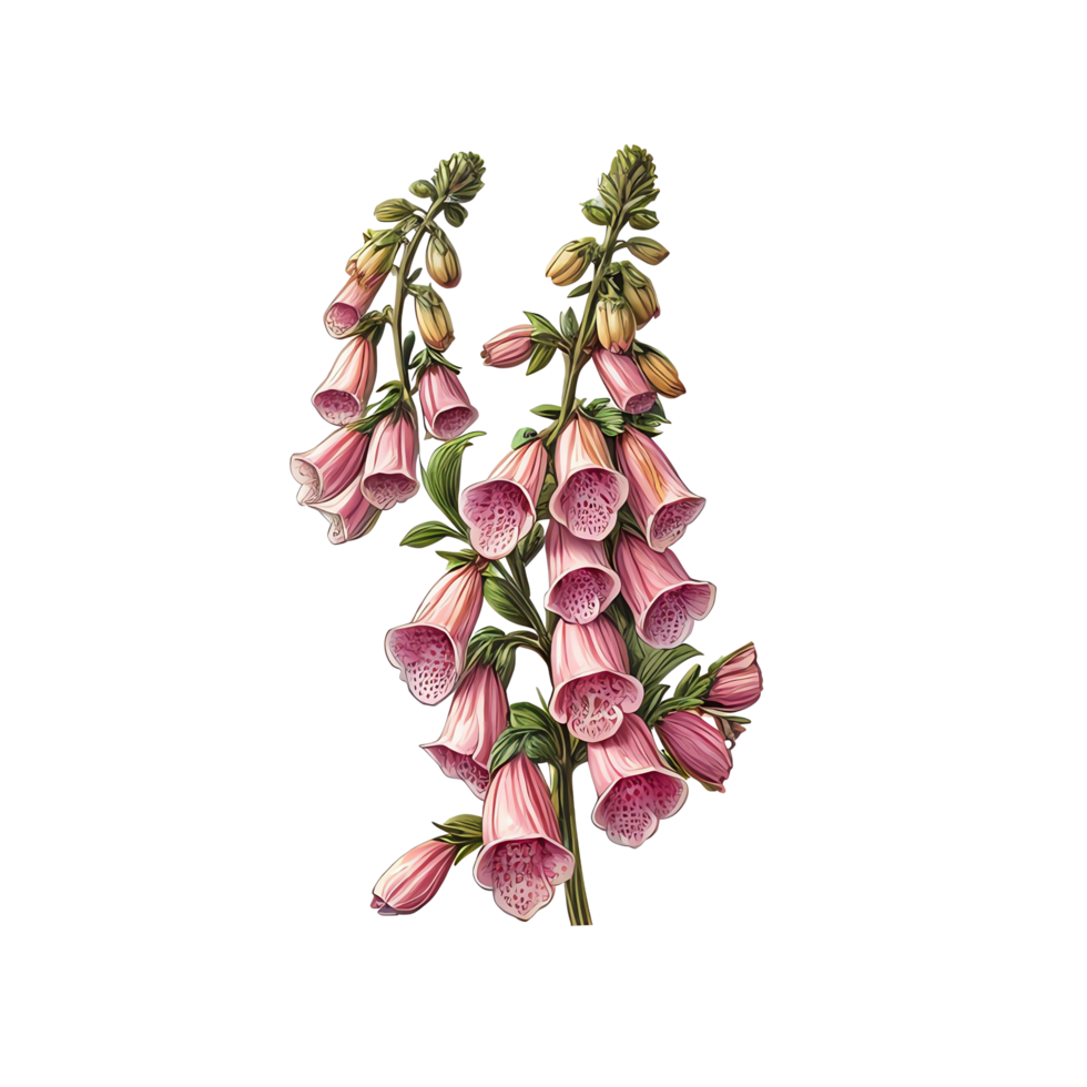 A drawing of a pink flower on a black background png