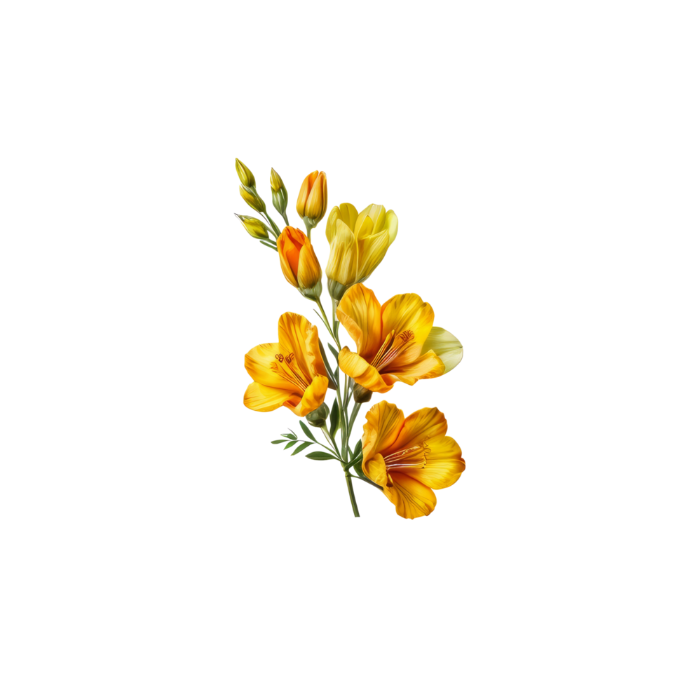 A bunch of yellow flowers on a black background png