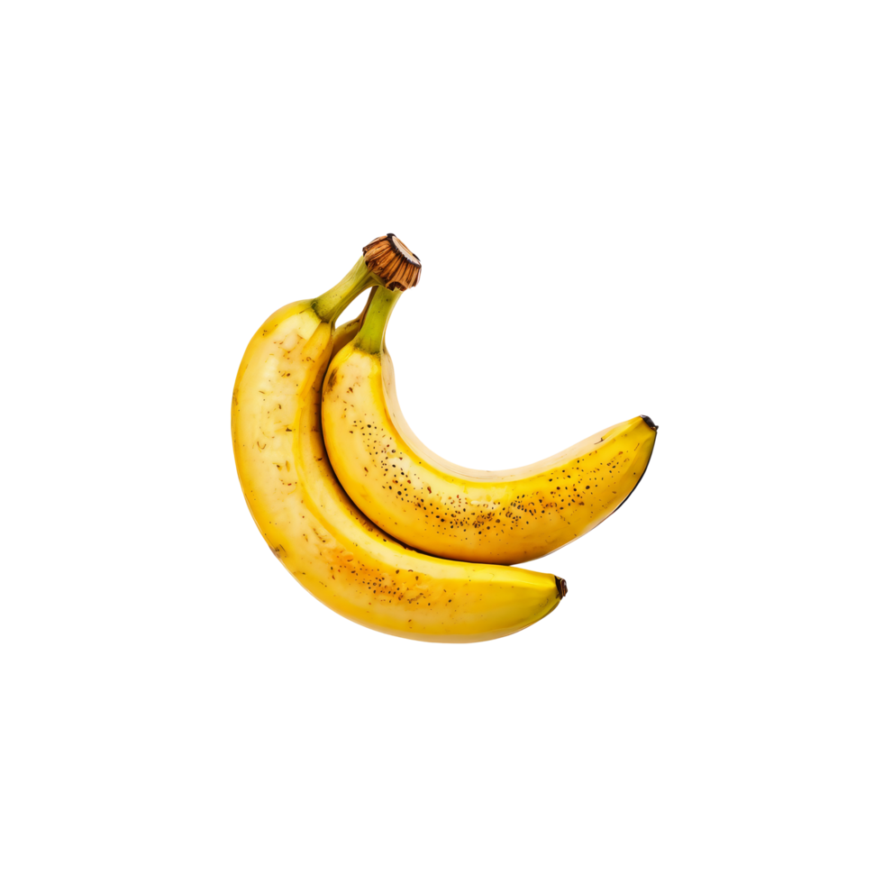 Two bananas are shown on a black background png