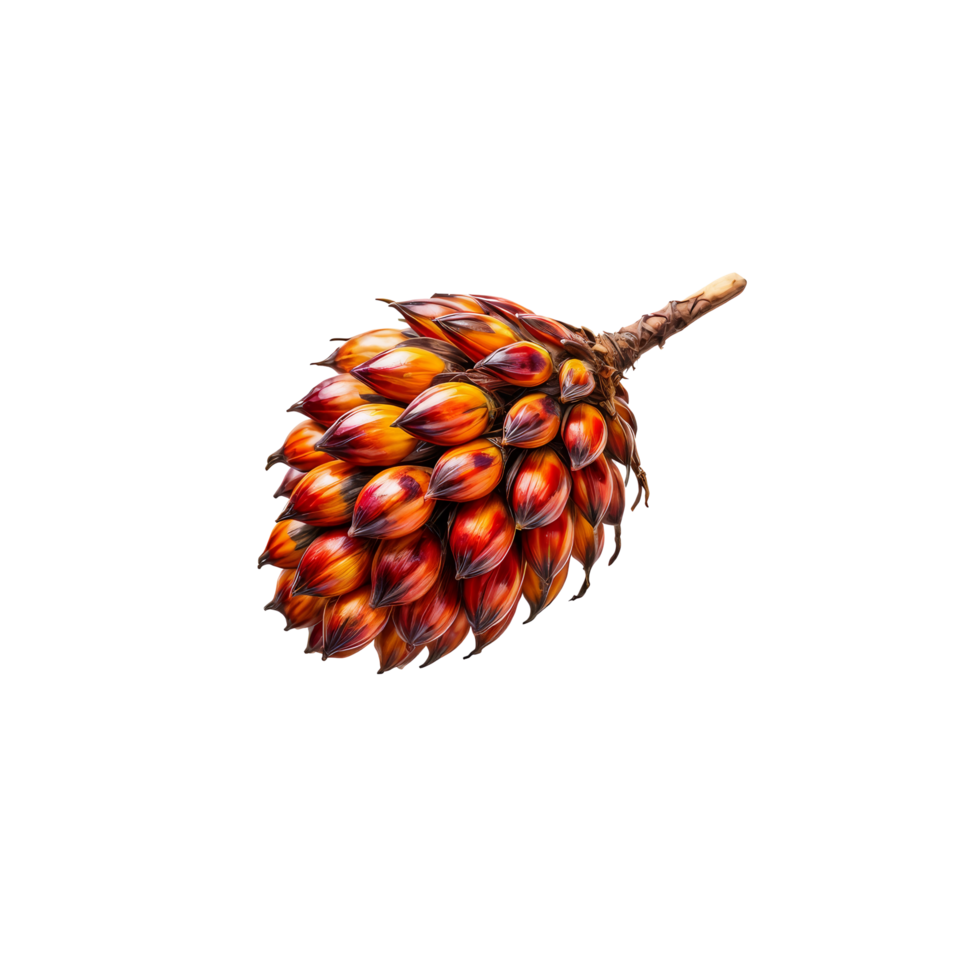 A fruit with red and orange seeds on it png