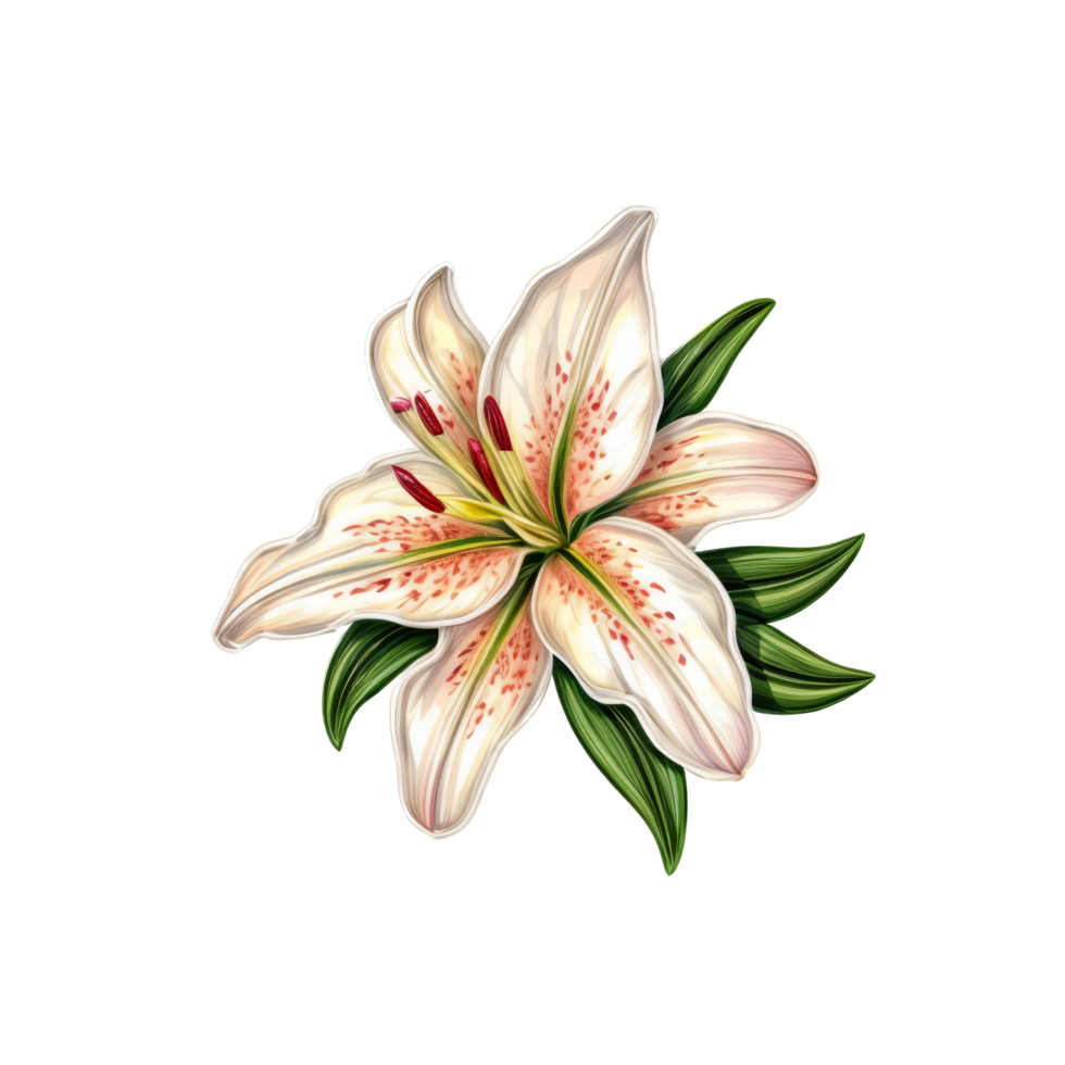 A white lily on a black background png