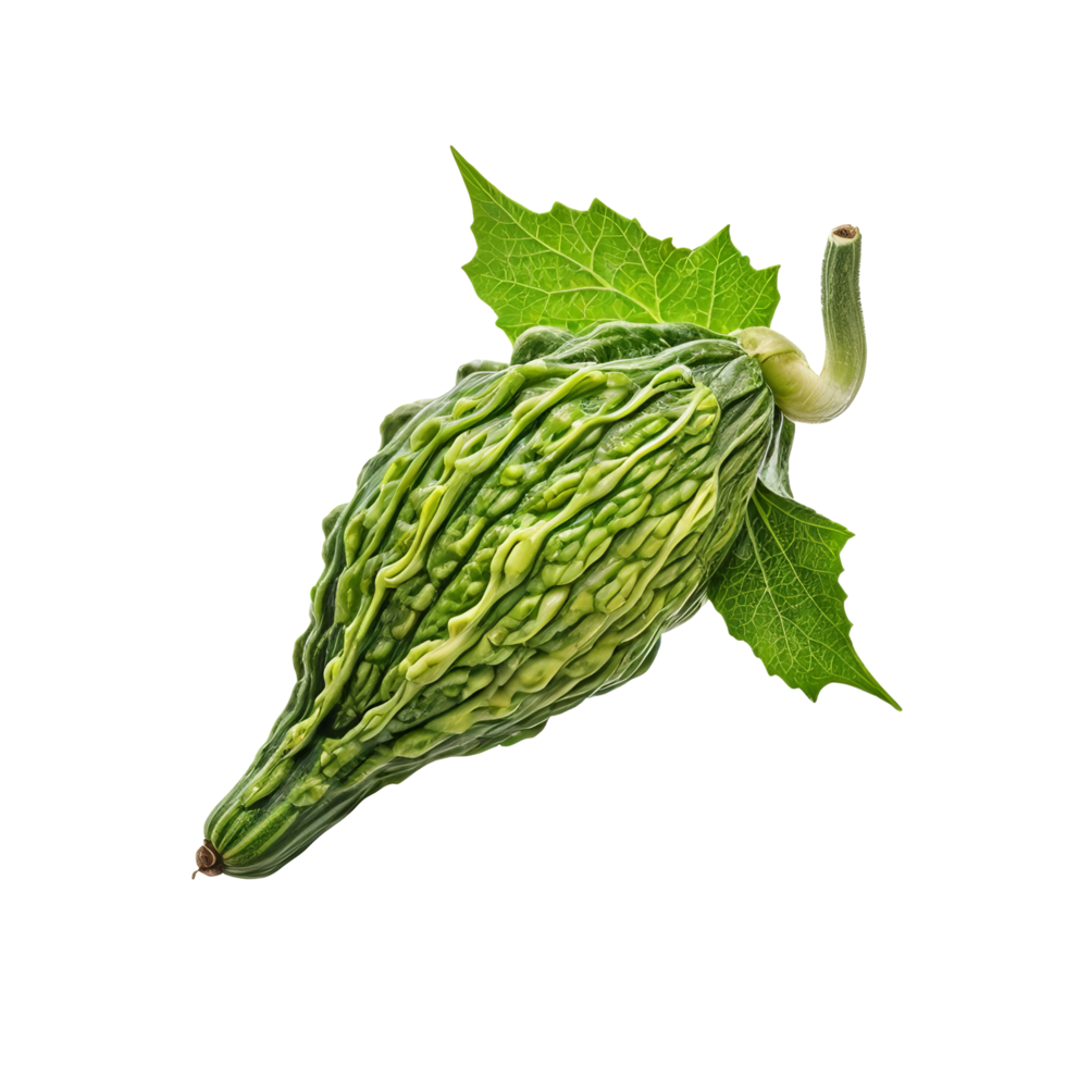 A green fruit with leaves on it png