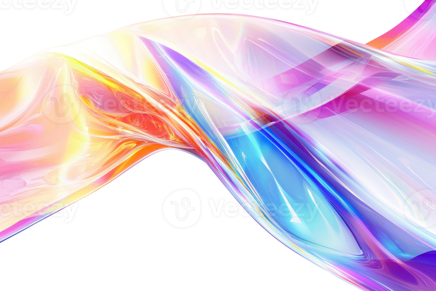 Abstract digital art with vibrant colors and fluid shapes, creating an energetic and dynamic visual effect. png