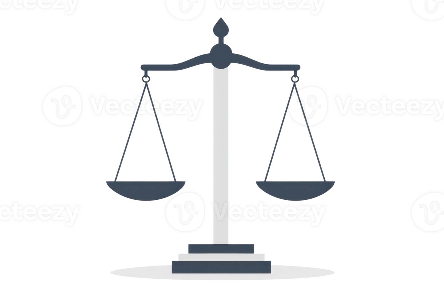 Illustration of a balanced scale symbolizing justice and equality. Ideal for legal, law, fairness, and balance concepts. png