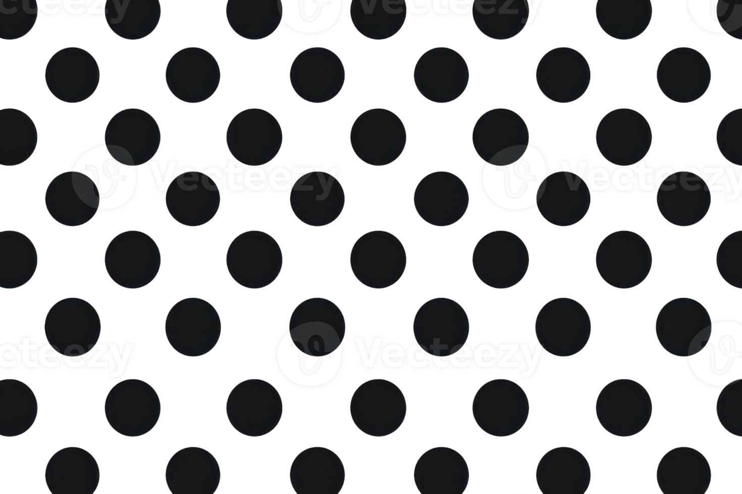 Seamless black and white polka dot pattern. Modern textile design, abstract background for decor, wrapping paper, or digital usage. png