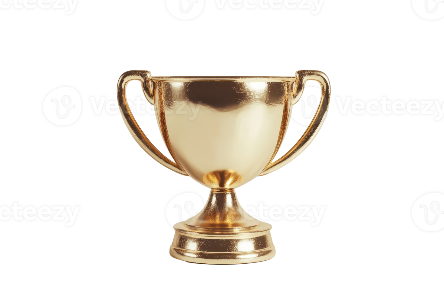 Golden trophy with elegant handles, a symbol of achievement and success, ideal for celebrating competition or rewarding excellence. png