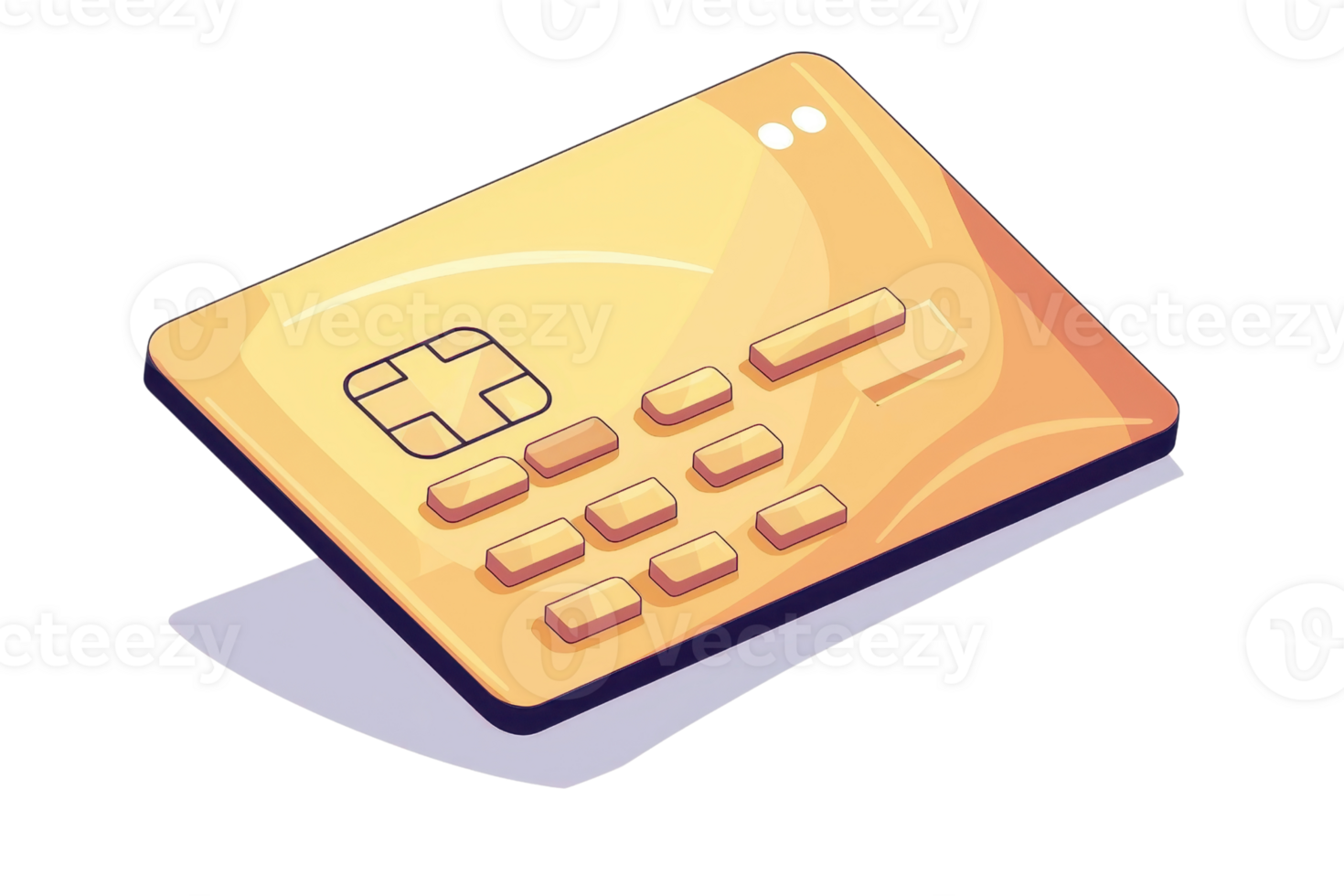 Illustration of a golden electronic gaming controller with buttons, glowing design, perfect for tech and gaming themes. png