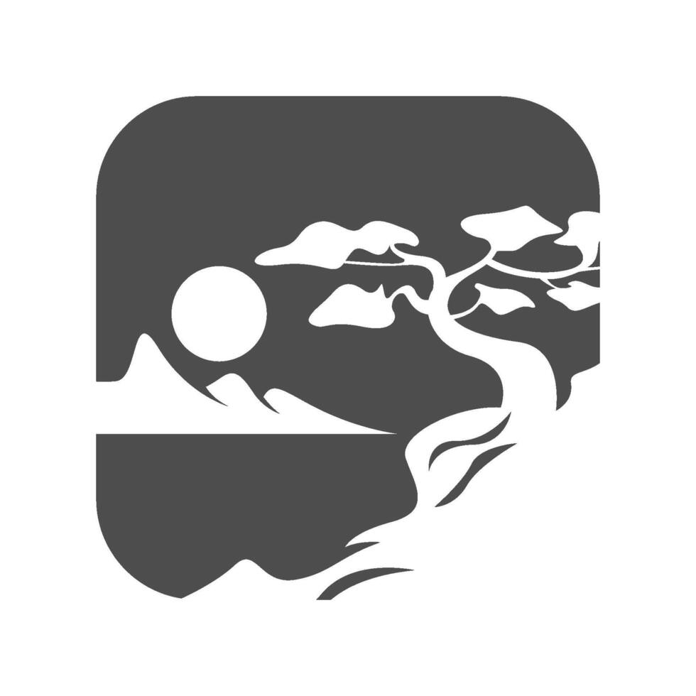 a wave logo with blue waves design vector