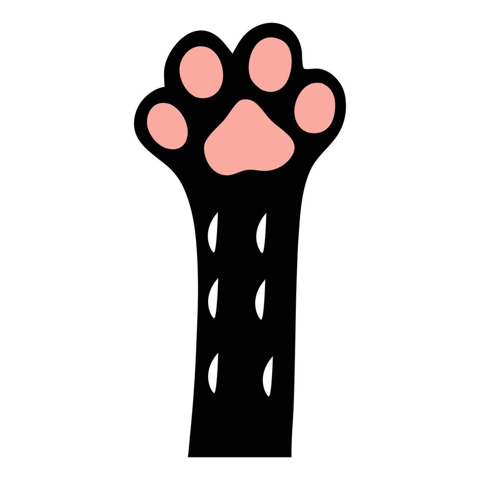 Adorable Cat Paw and Footprint Clipart for T-shirts vector