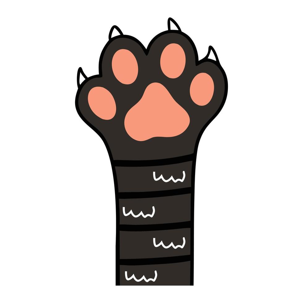 Sweet Kitty Paw Illustration for Your Projects vector