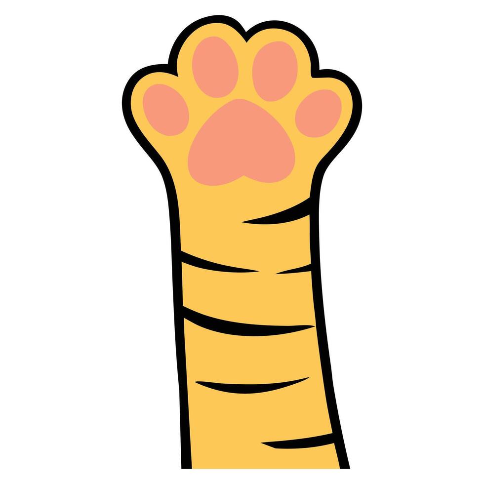 Sweet Paw Print Design with Cute Kitty Footprints vector