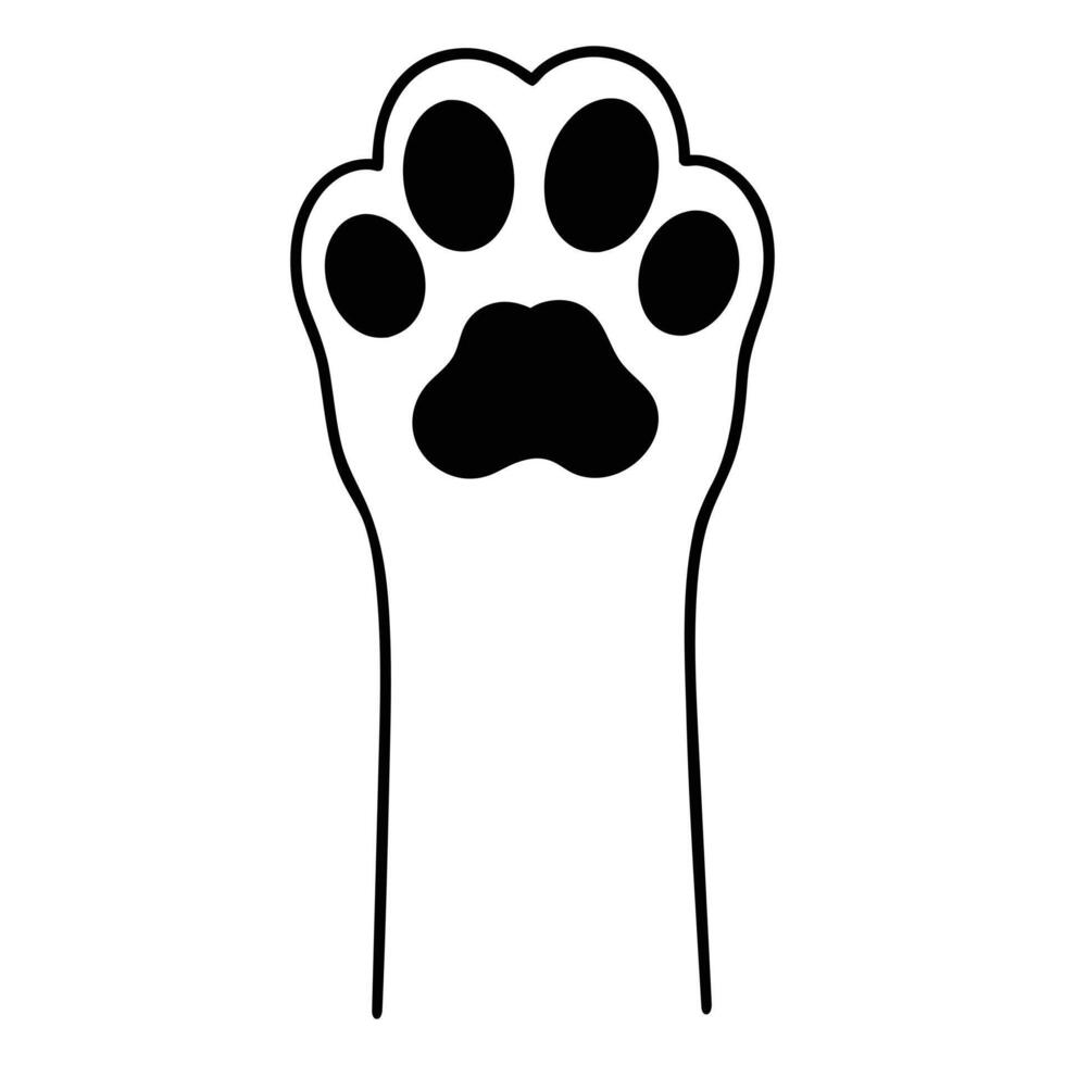 Lovely Paw Print Design for Cat Lovers vector