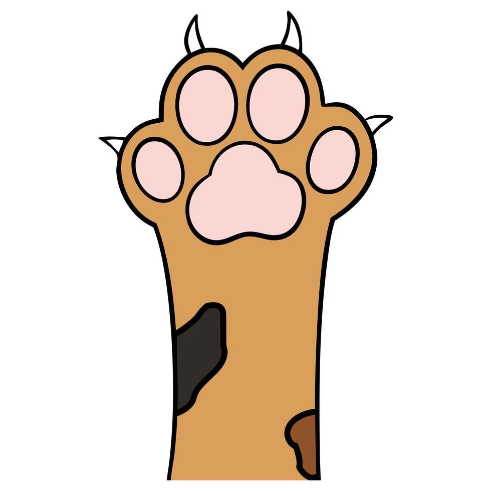 Lovely Kitty Paw Prints for Crafting and Scrapbooking vector