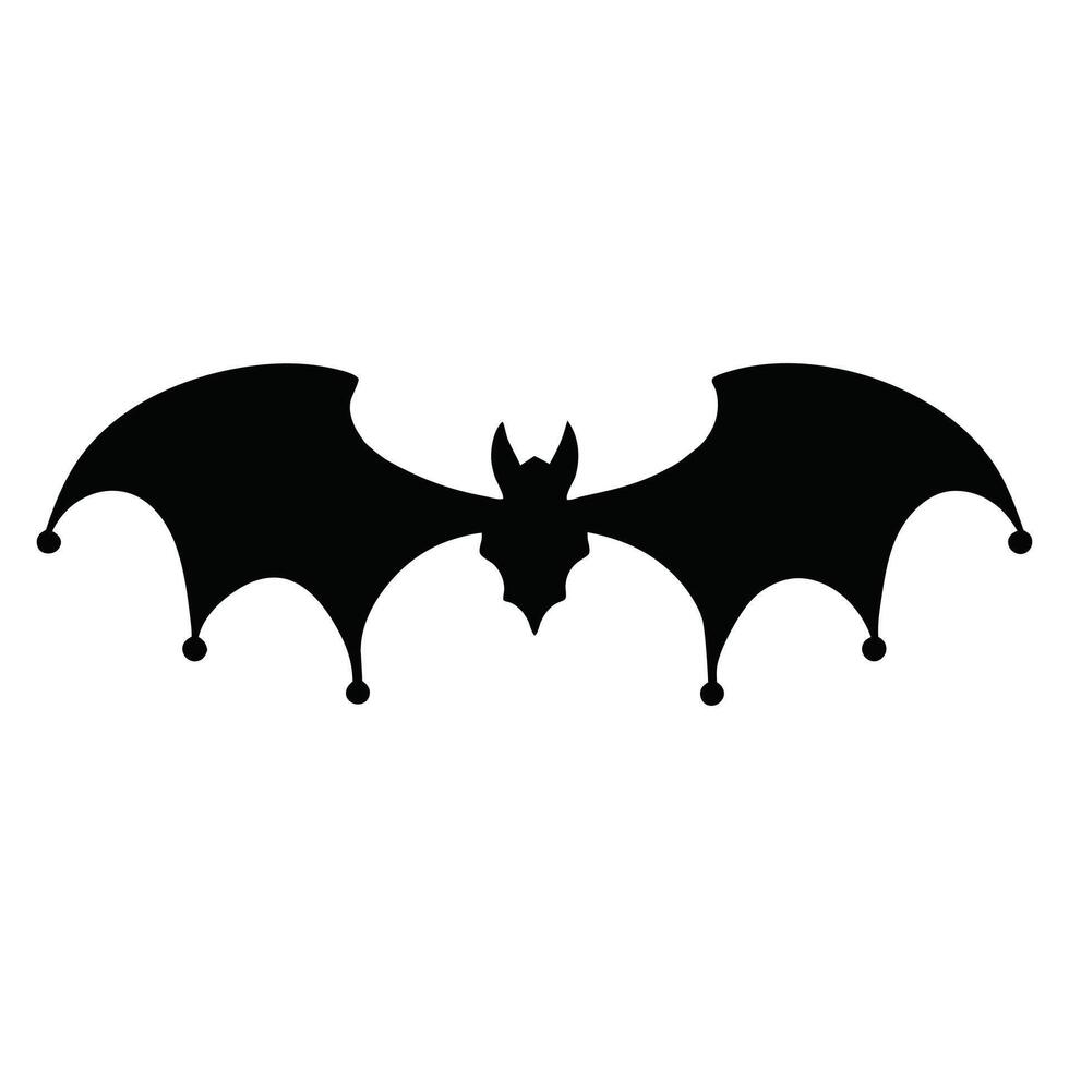 Flying Bat Trio Connected by a Gothic Ornament Style vector