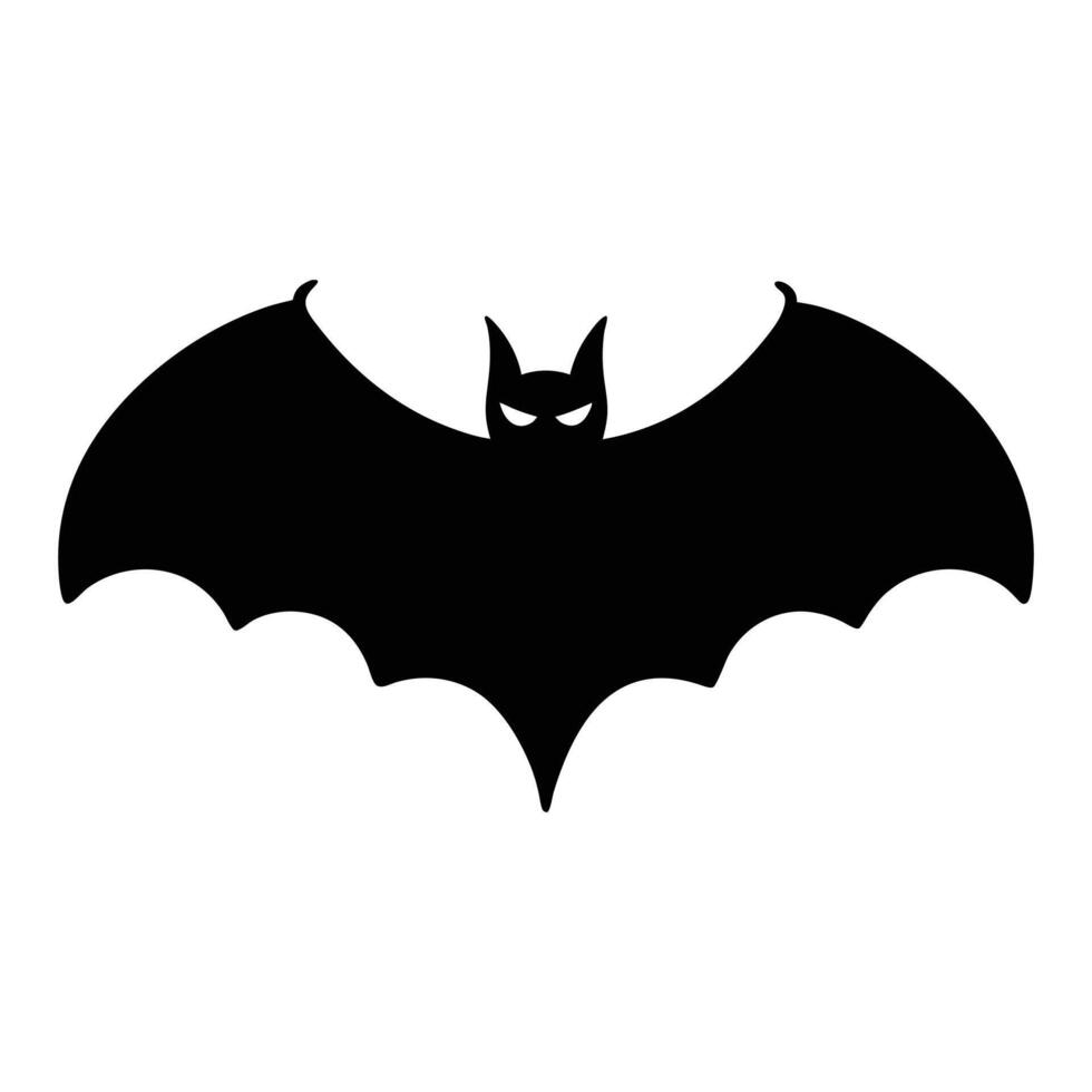 Mystic Bat with Piercing Eyes - Halloween Design vector