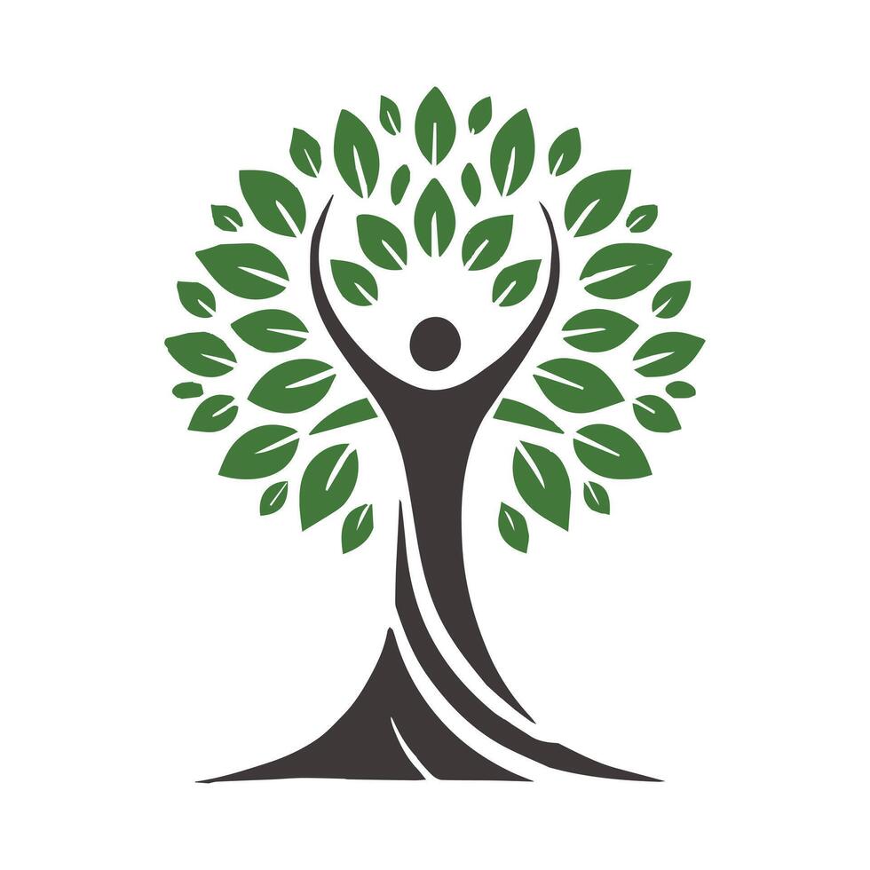 Green Tree Logo Design for Eco-Friendly Projects vector
