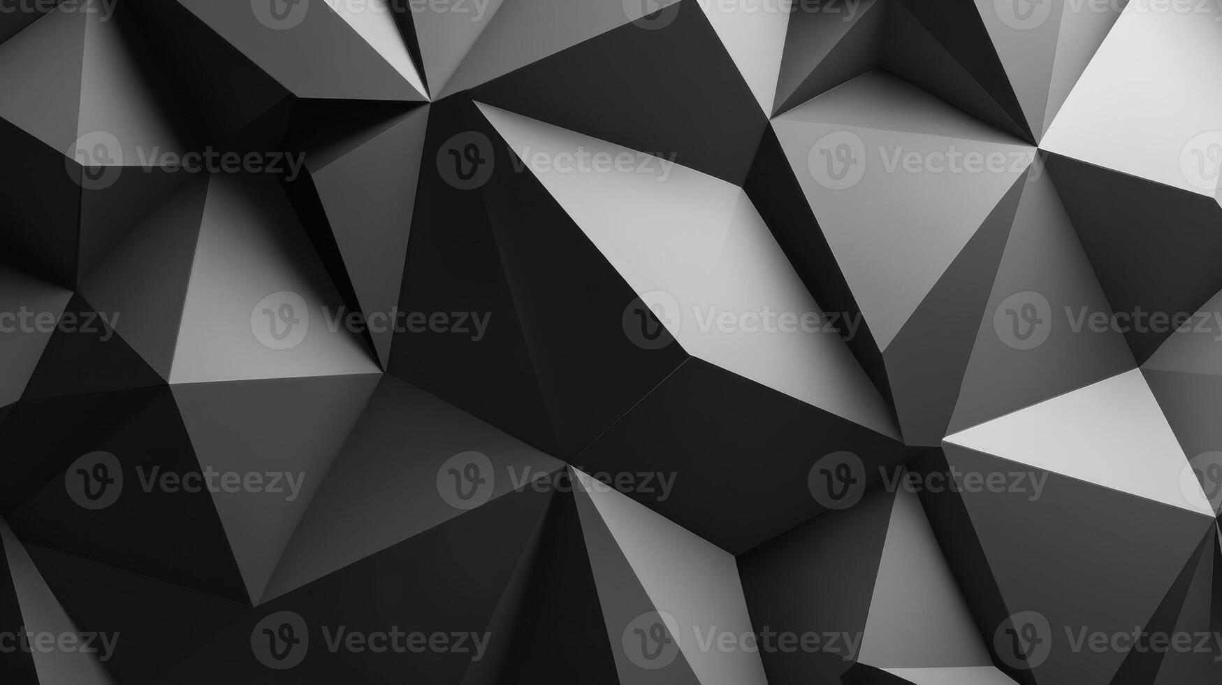 Abstract Black and Grey Polygonal Pattern photo