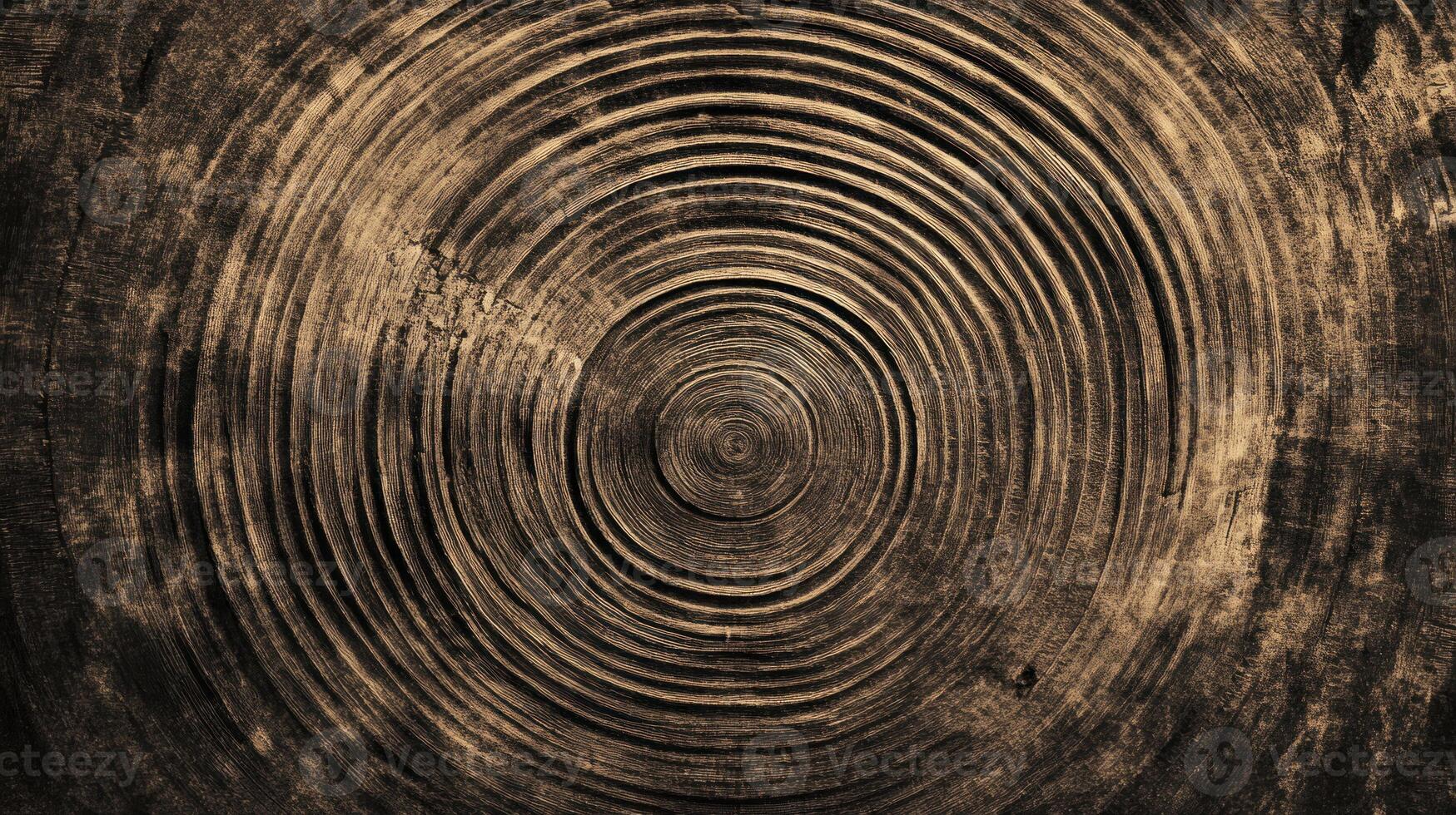 Abstract Gold and Black Circular Pattern photo