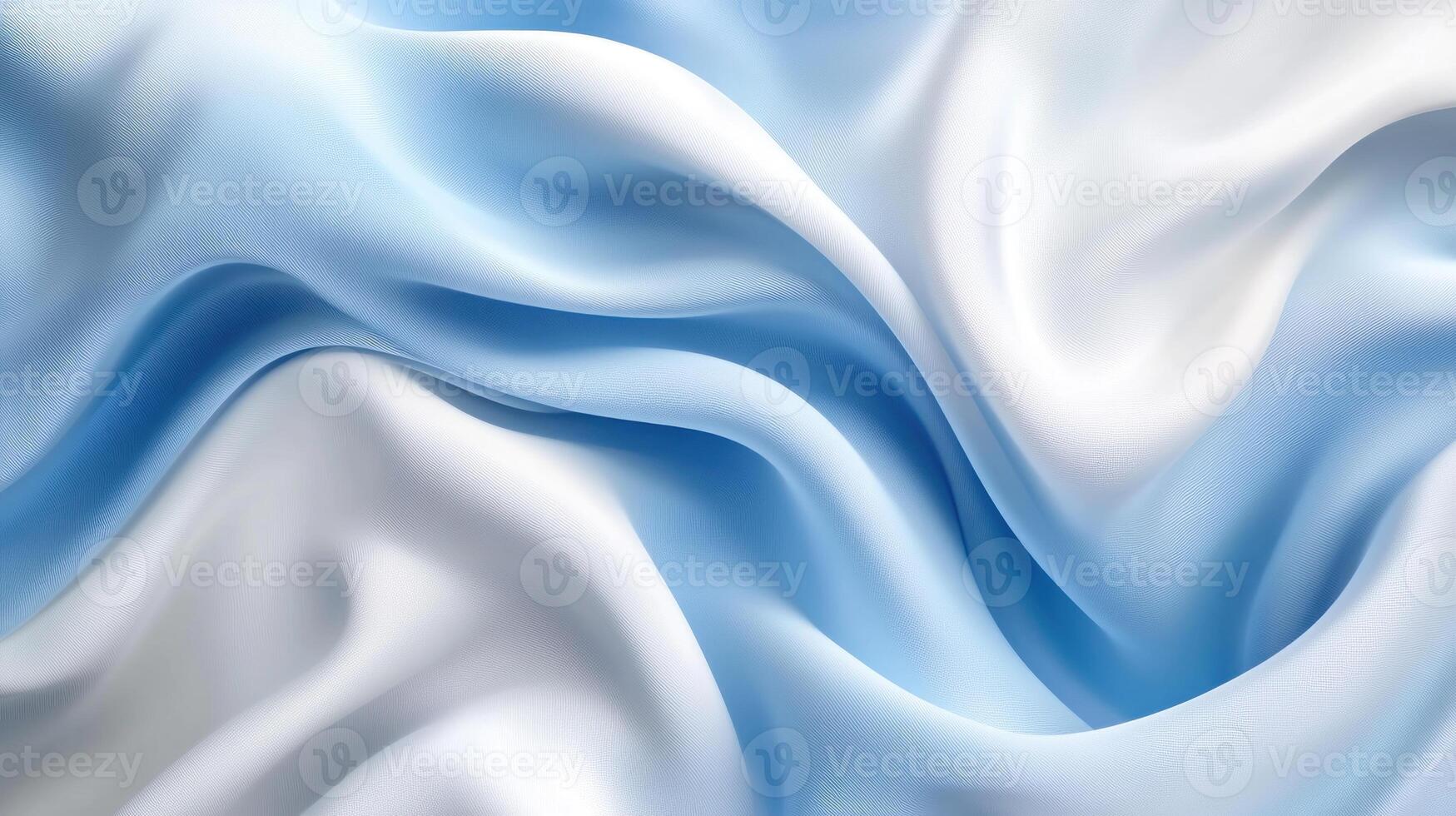 Abstract Blue and White Fabric Drape photo
