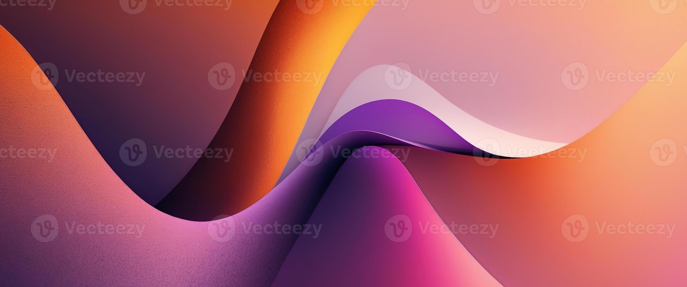 digital banner design with halftone texture and abstract gradient backdrop of orange purple and pink photo