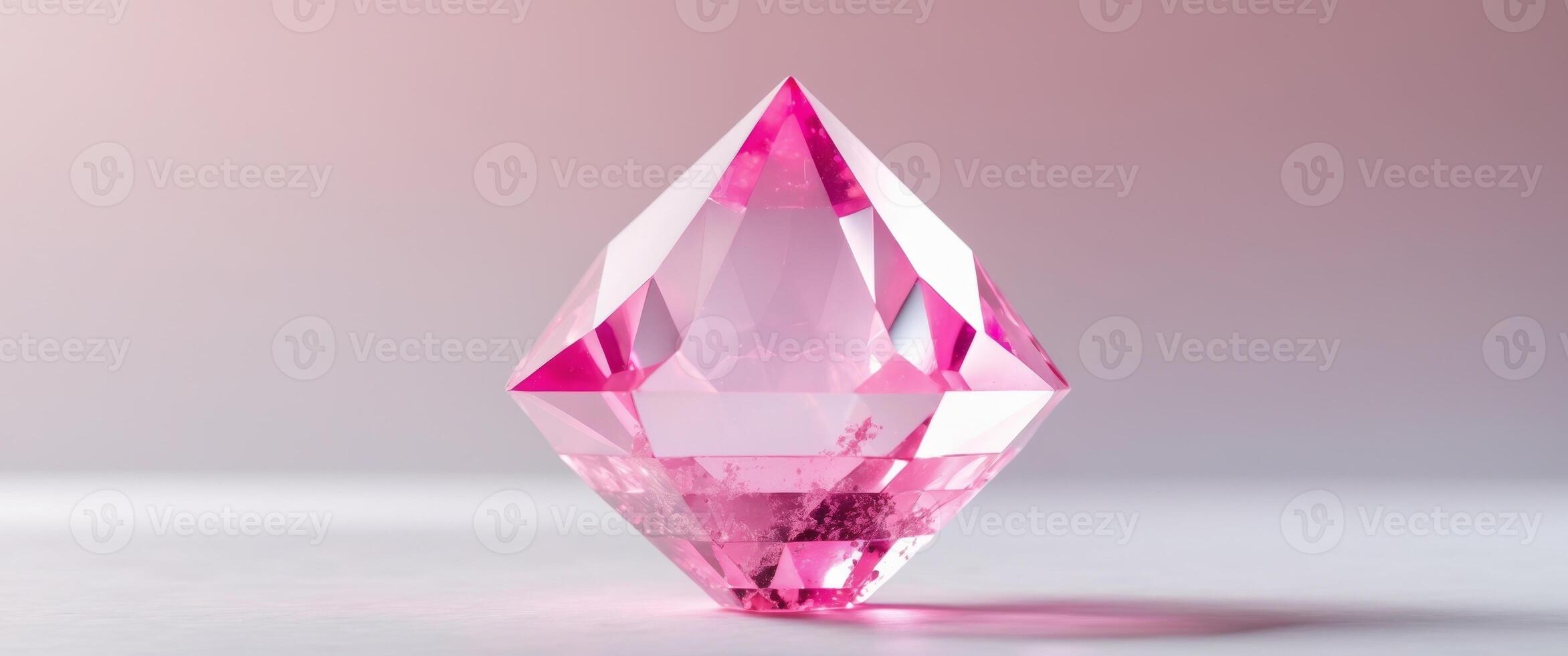 Radiant Pink Crystal Abstract Background photo