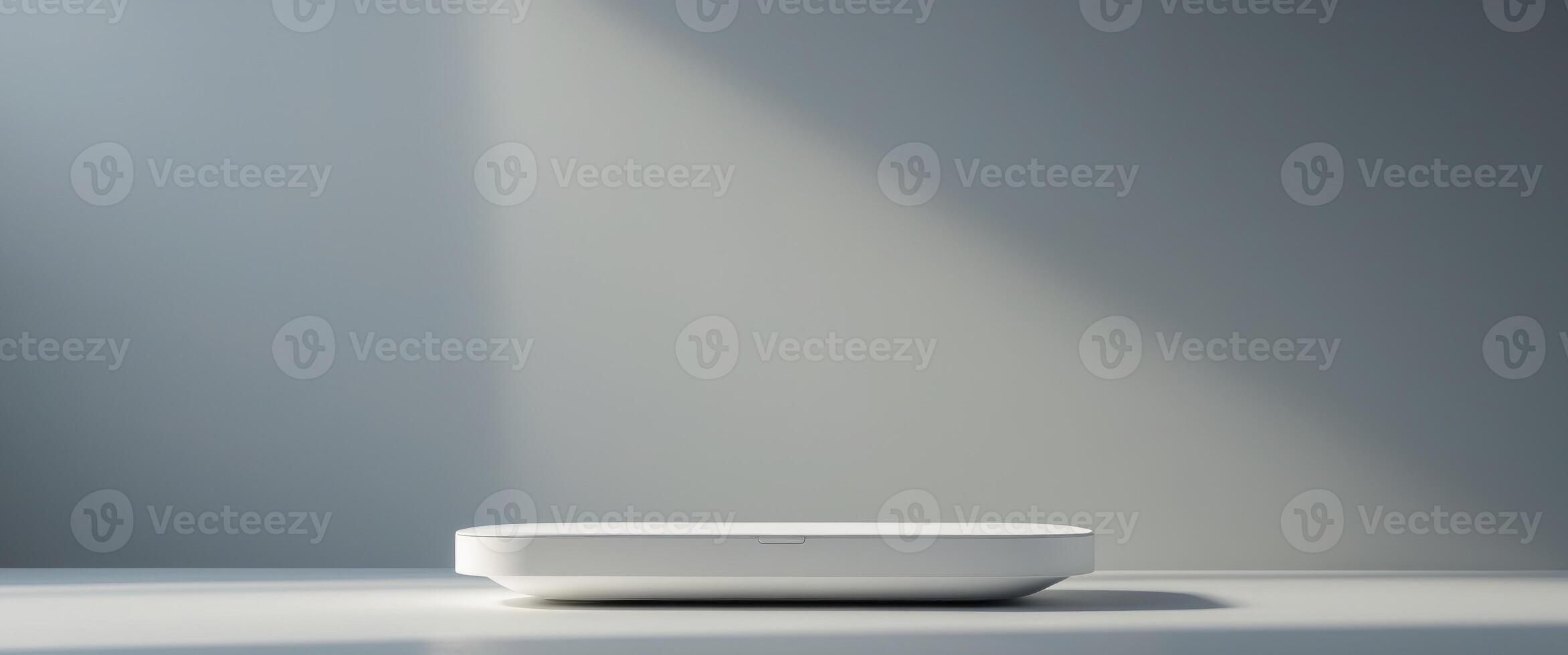 Gray background for product presentation with beautiful lights and shadows. photo
