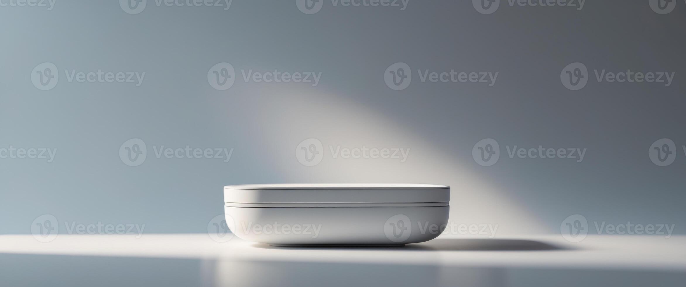 Gray background for product presentation with beautiful lights and shadows photo