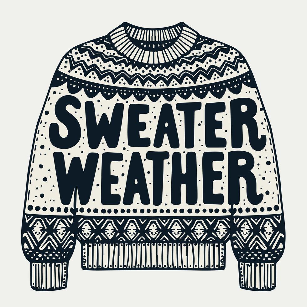 a sweater design vector
