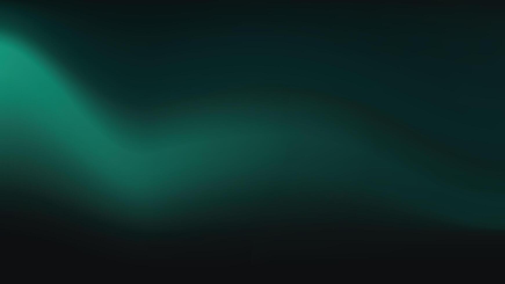 Emerald green wave gradient background vector