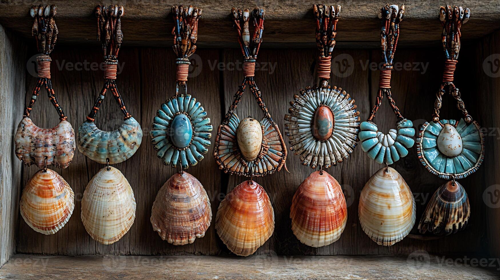 Cherokee Shell Jewelry Traditional Motifs Honoring Native American Cultural Heritage and Land Connection photo