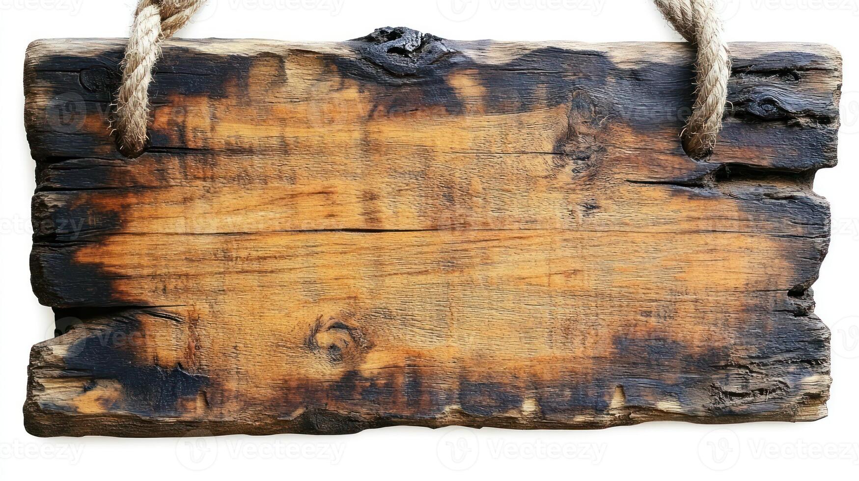 Crafted from old wood, this sign showcases a rich texture and warm hues, ideal for any setting photo