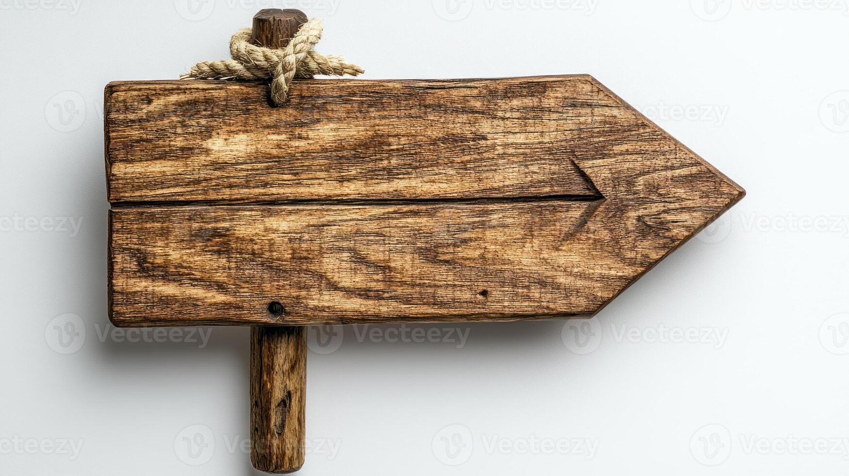 Weathered wooden signpost points the way, inviting explorers to venture into the wild photo