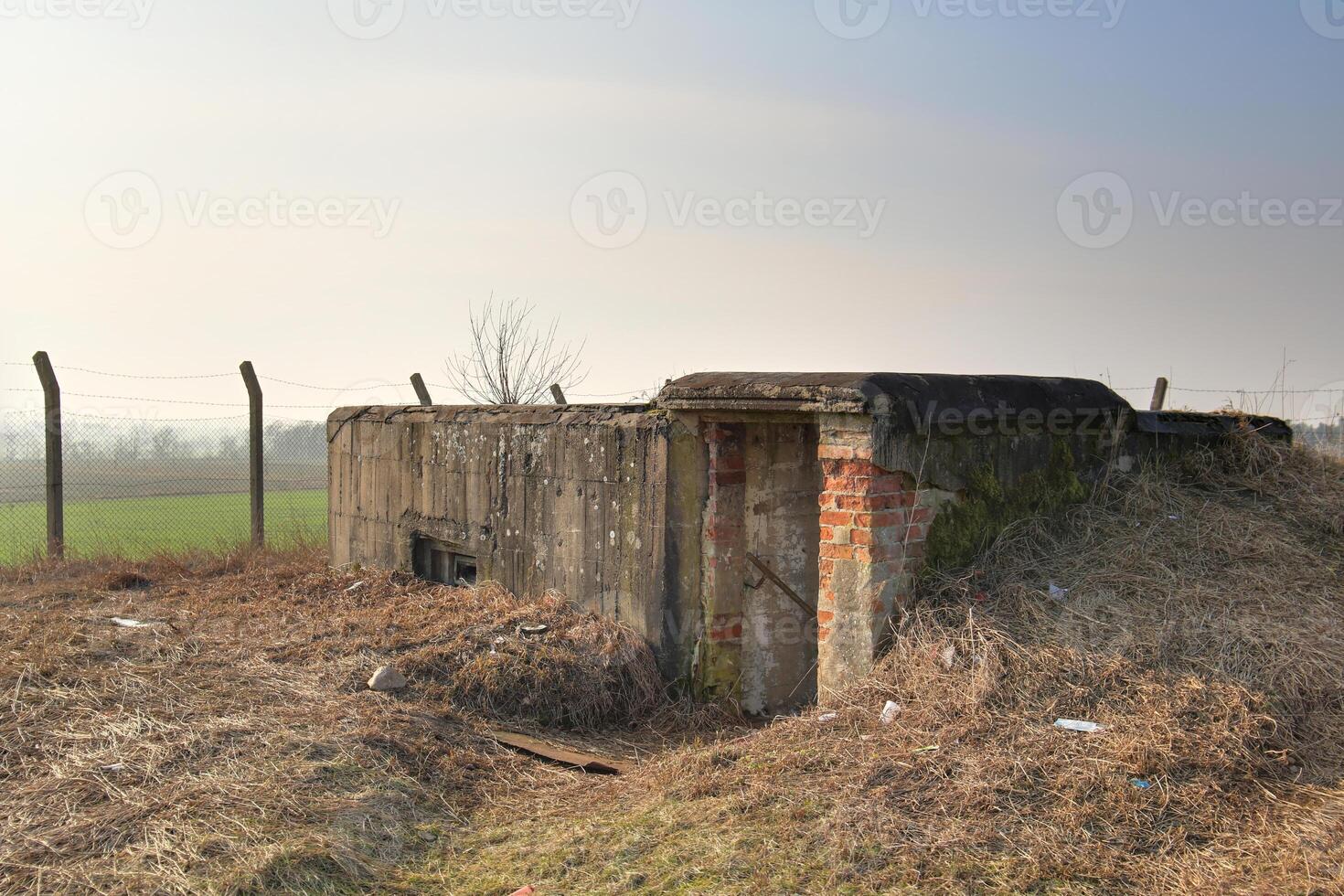 An old WWII bunker near Lostau, Saxony-Anhalt, Germany. The image was created using a HDR technique. photo