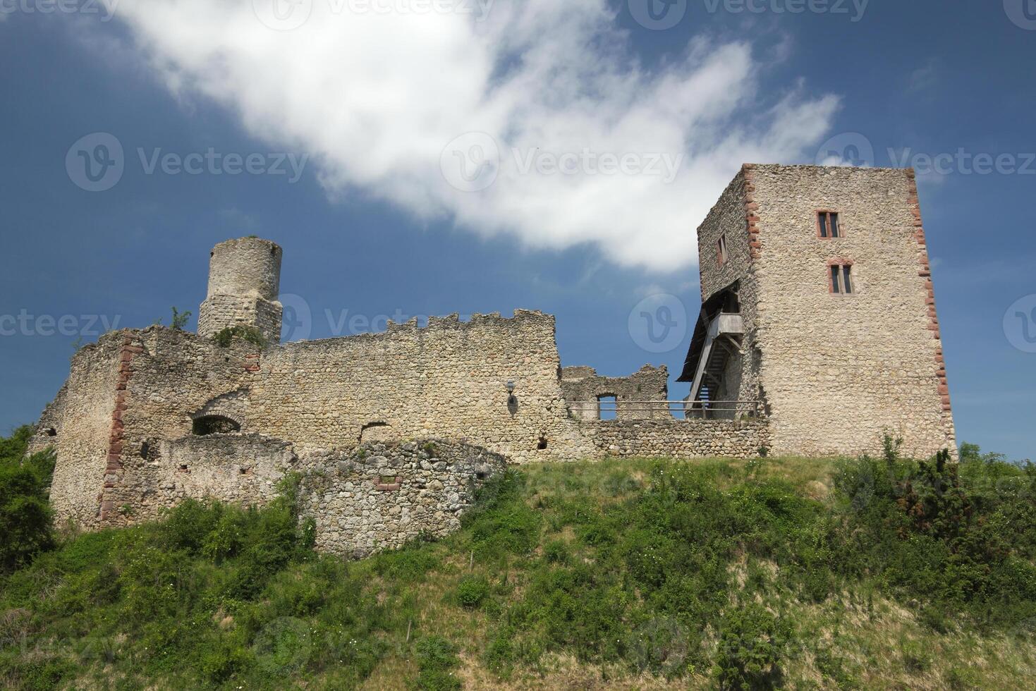 Ruined castle Brandenburg in Thuringia in Germany. photo
