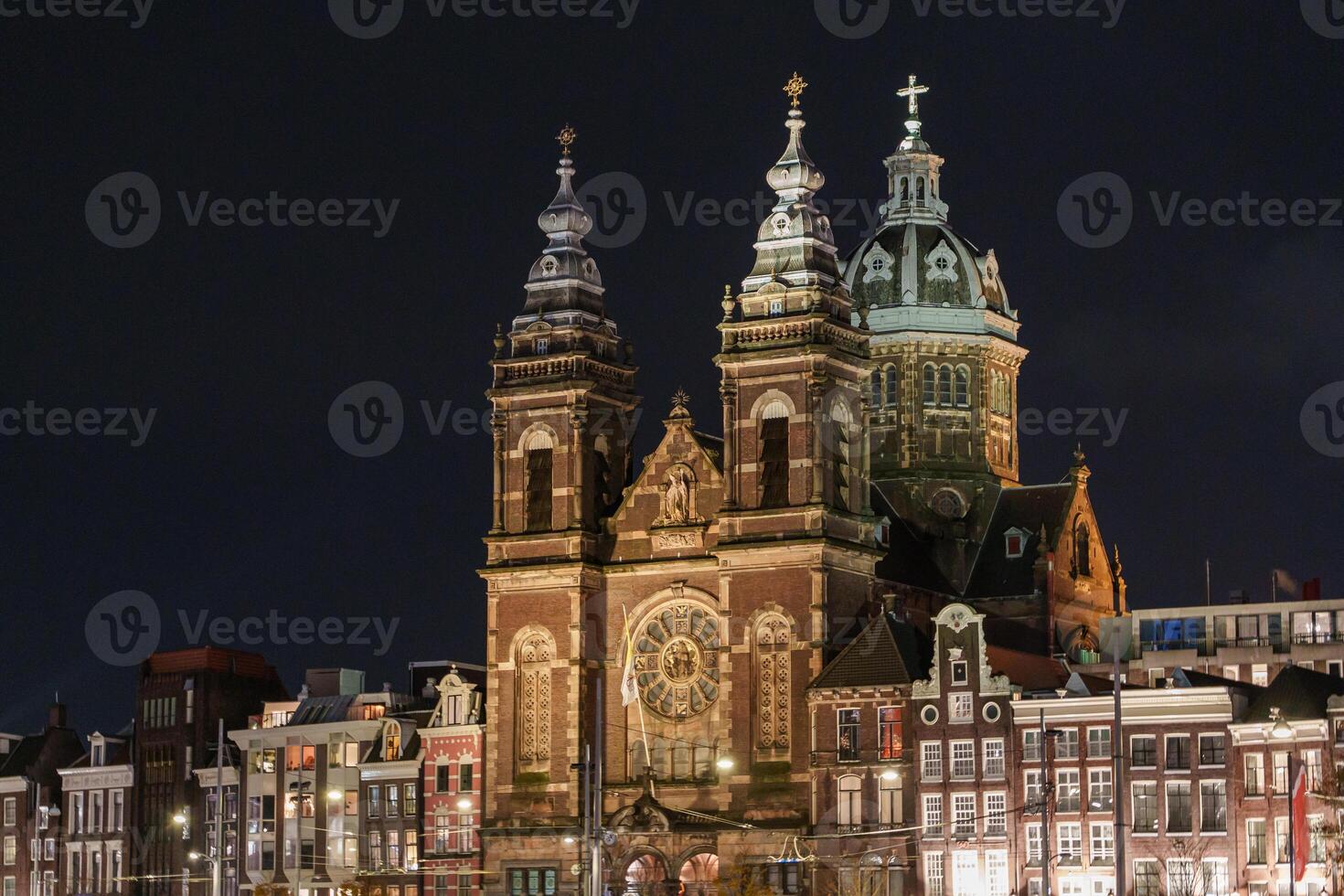 great church in Amsterdam in the netherlands photo
