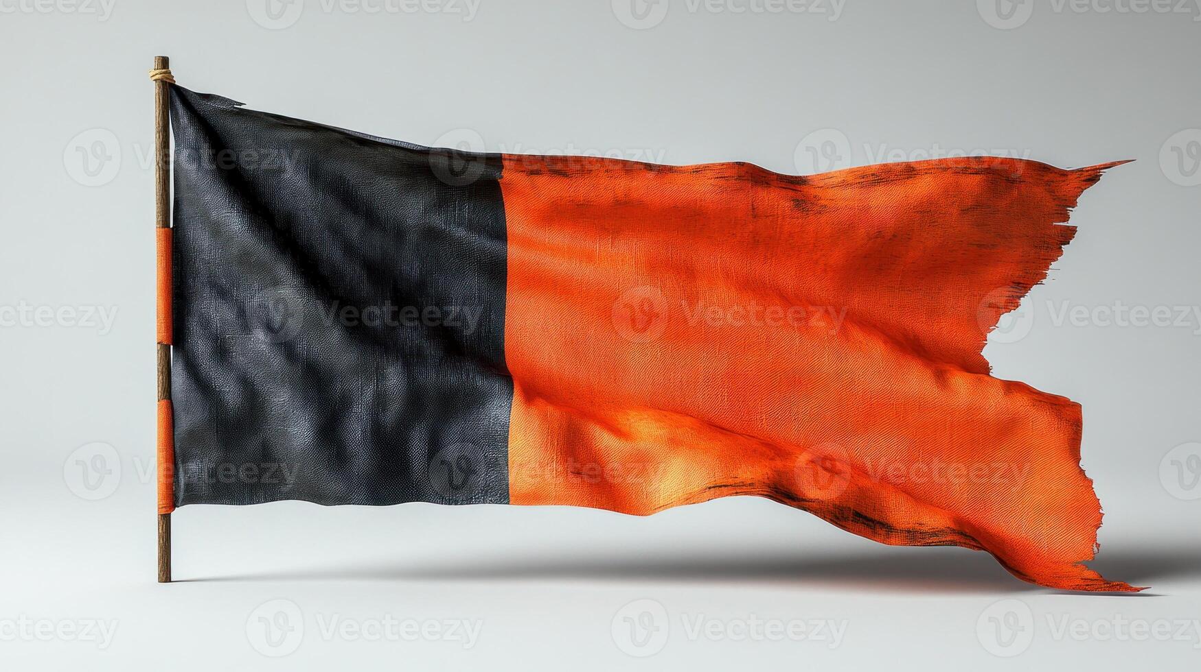 Vibrant orange meets deep black in a flag that tells stories of resilience and identity photo