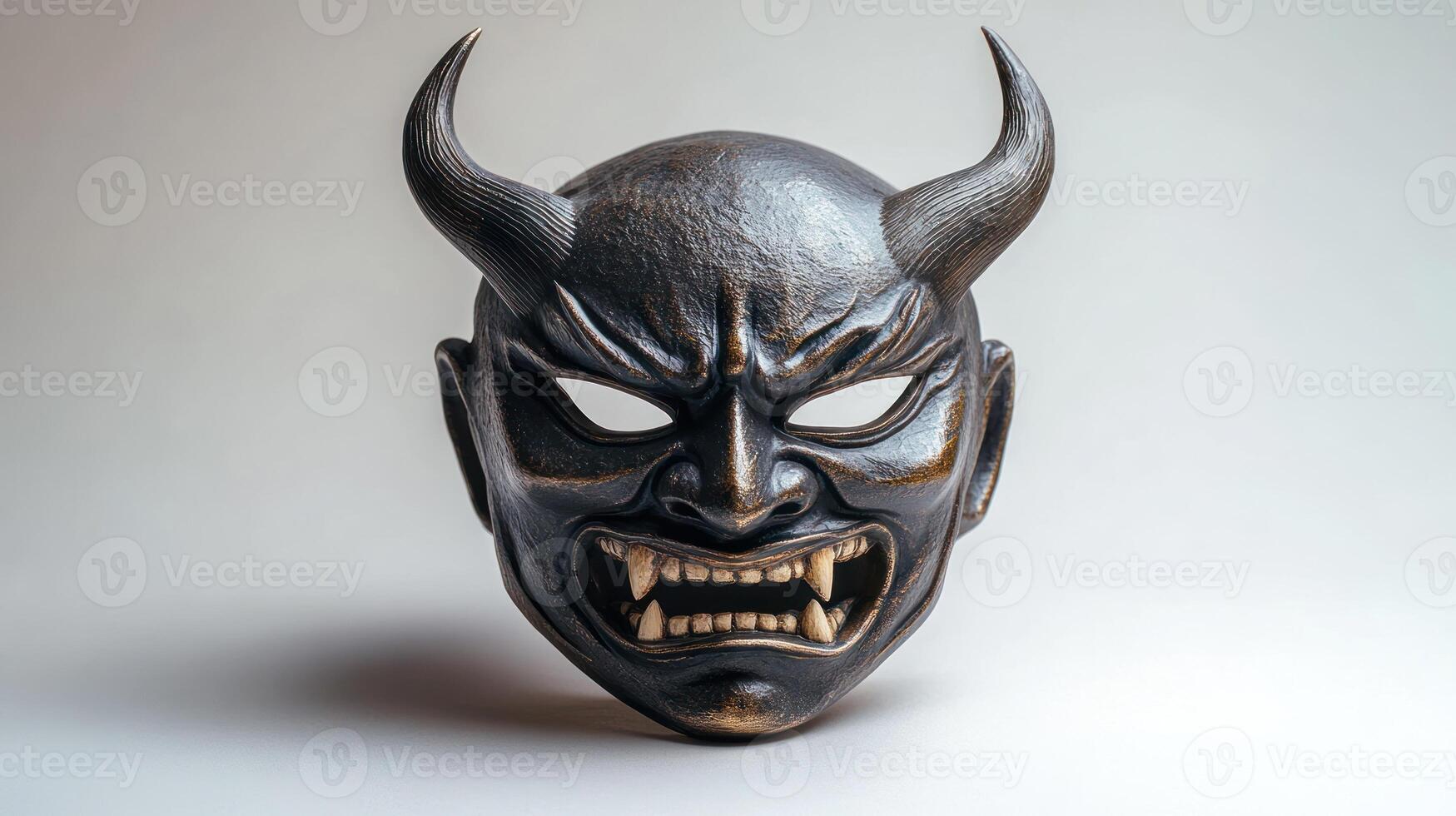 Exquisite mask crafted with attention to detail, highlighting fierce expressions and cultural depth photo