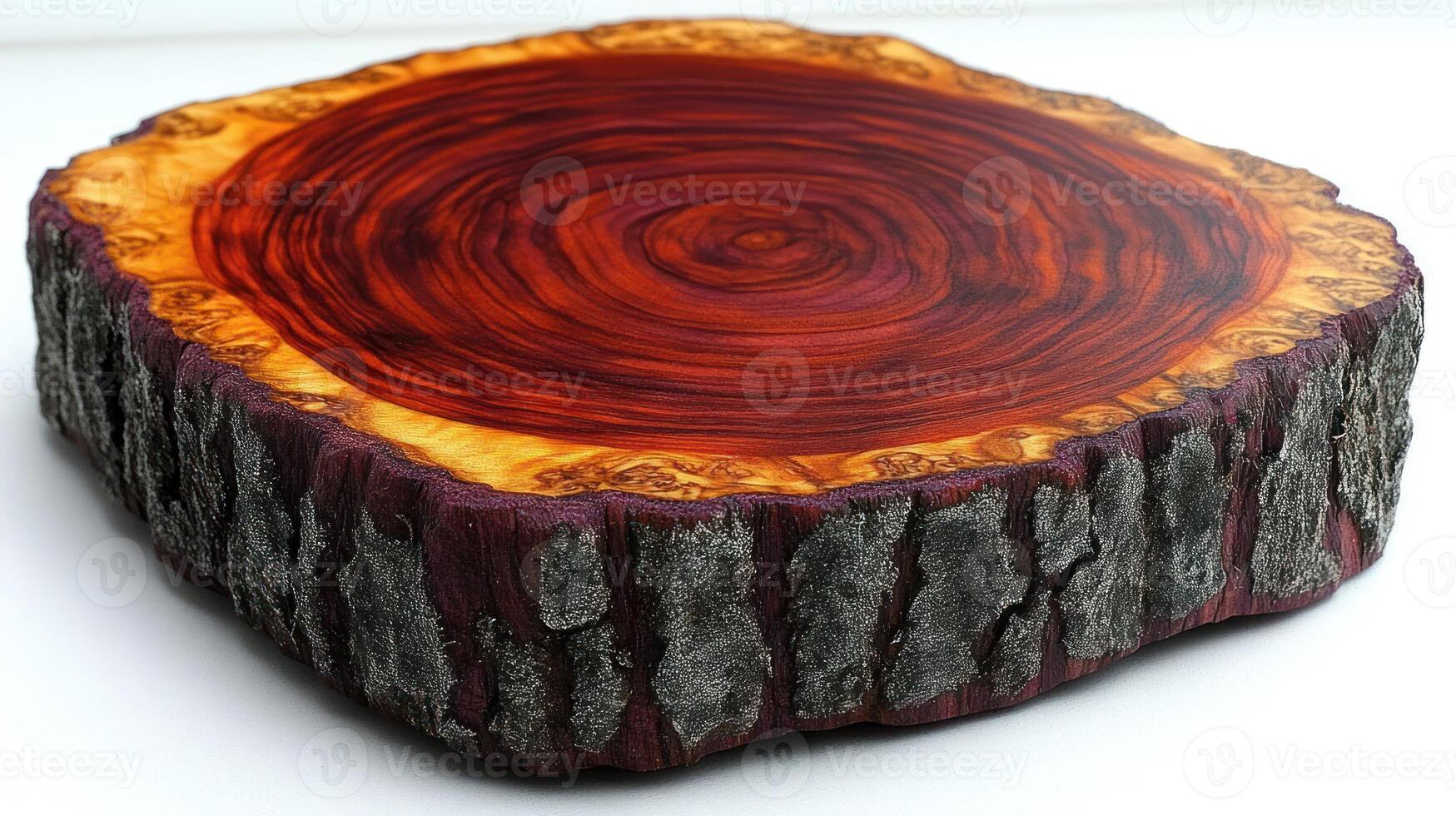 This beautiful wooden piece showcases vibrant colors and captivating patterns photo