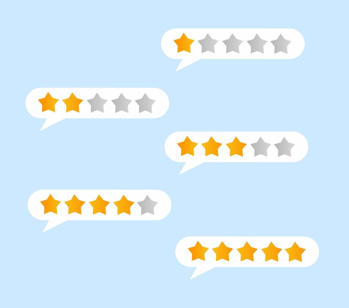 Five stars rating or ranking reward vector