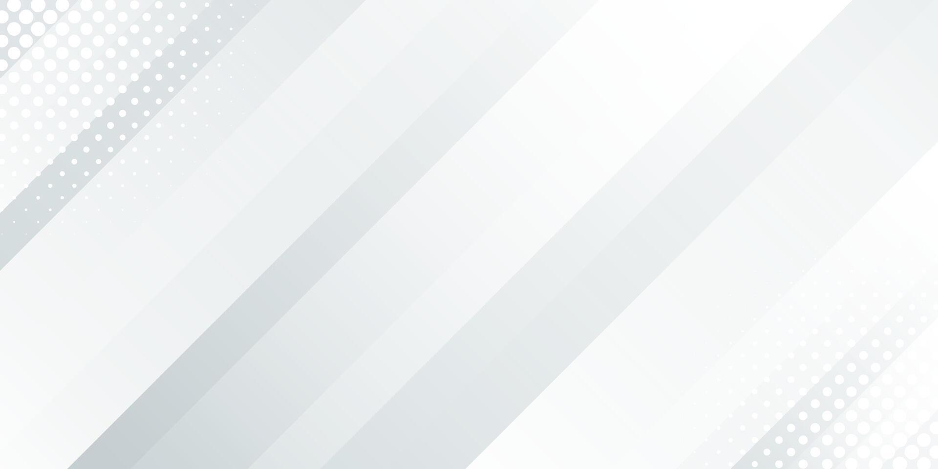 Abstract white-gray dynamic background with halftone. Diagonal stripes texture vector