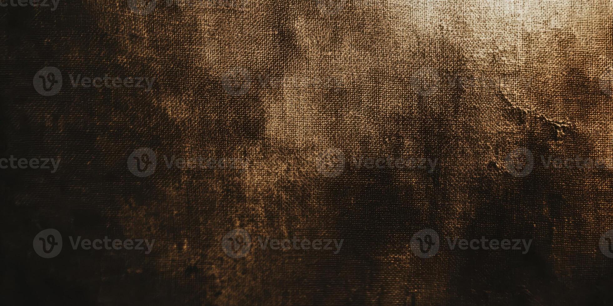 Textured grunge brown canvas background for abstract artistic designs photo